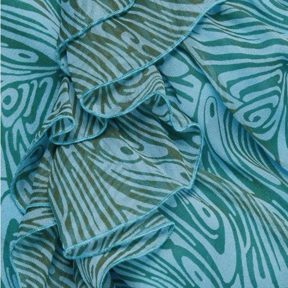 CINQ À SEPT Rayner Ruffle Midi Dress size 4 - Picture 4 of 9